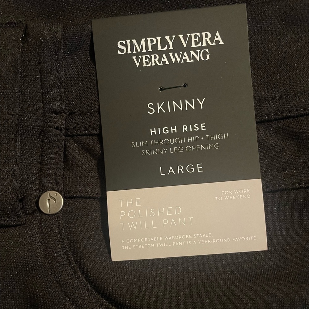 Vera Wang size large black pants